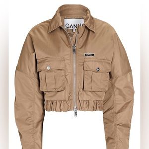 Ganni Nylon Bomber Jacket